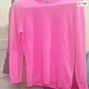 100% Cashmere Talbots Pink Sweater